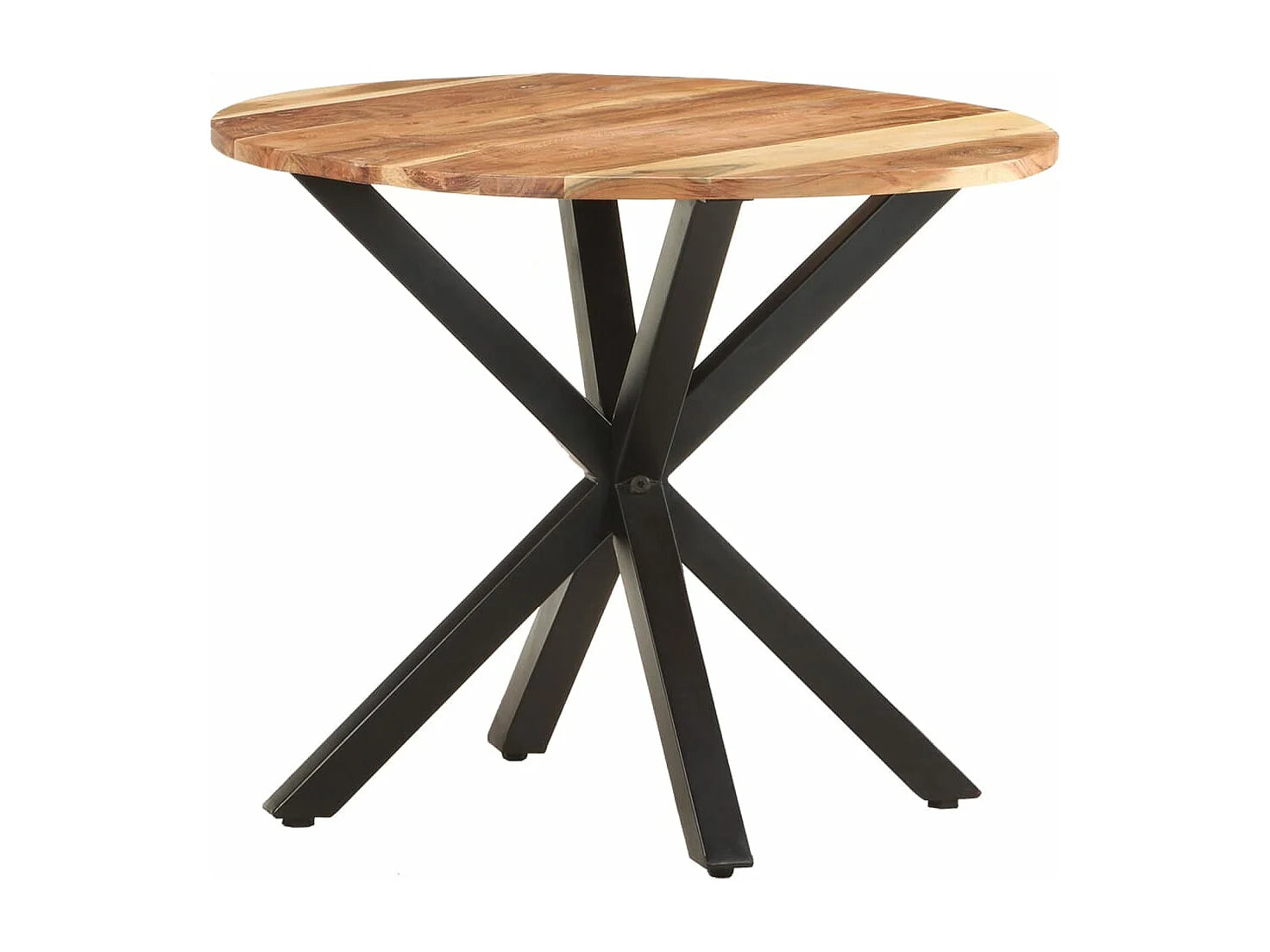 Bout de canapé carré en acacia massif marron – ACALI