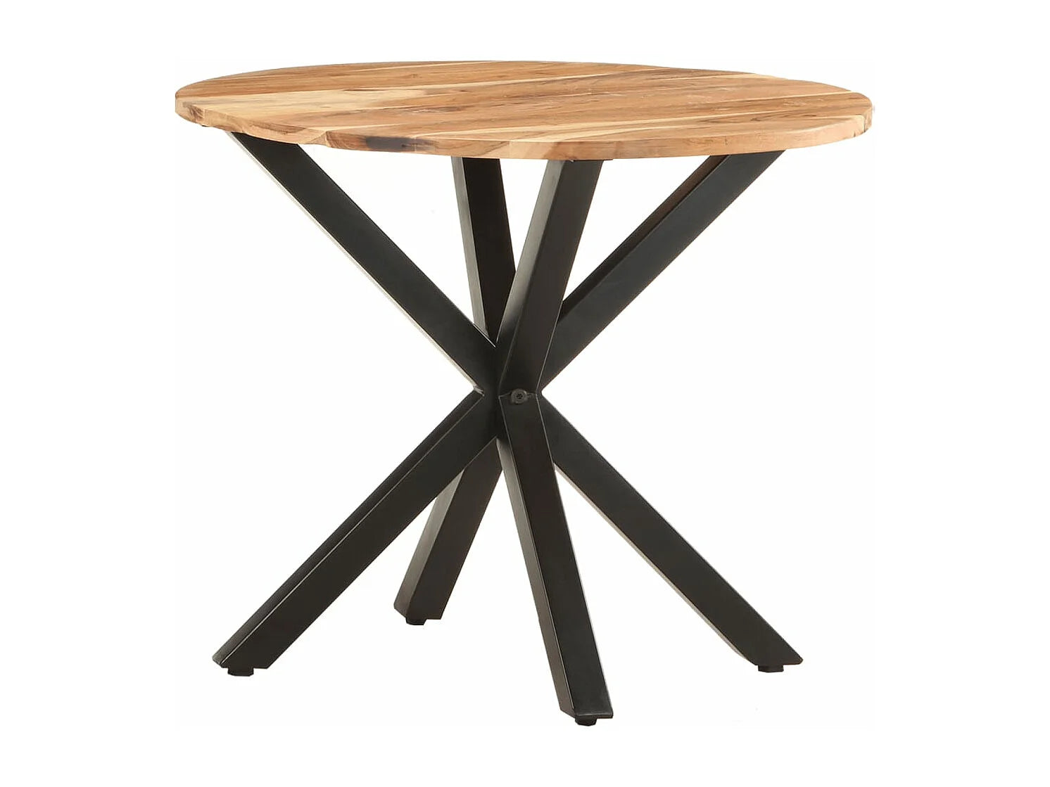 Bout de canapé carré en acacia massif marron – ACALI