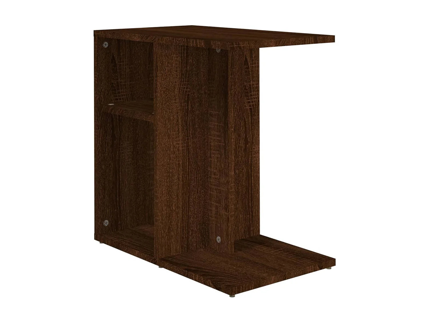 Bout de canapé en chêne marron format compact – QUERCUS