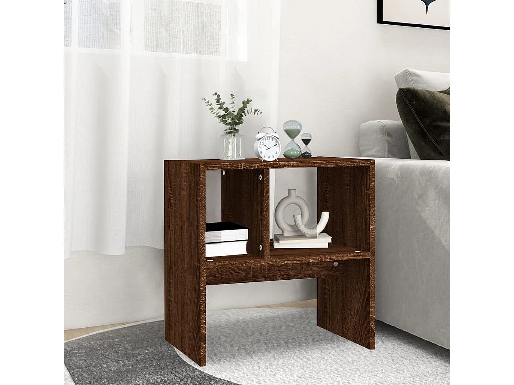 Bout de canapé en chêne marron format compact – QUERCUS