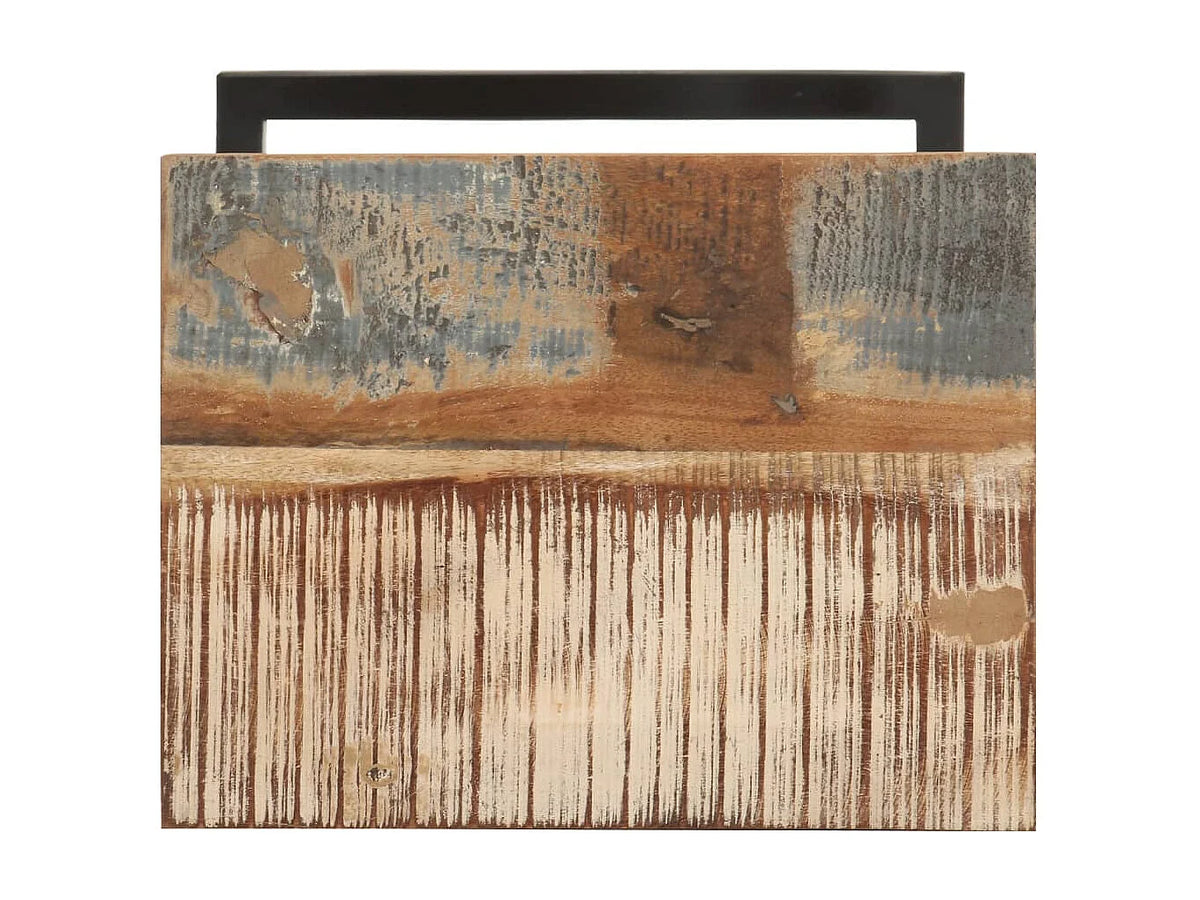Bout de canapé bois de récupération marron – FERRO