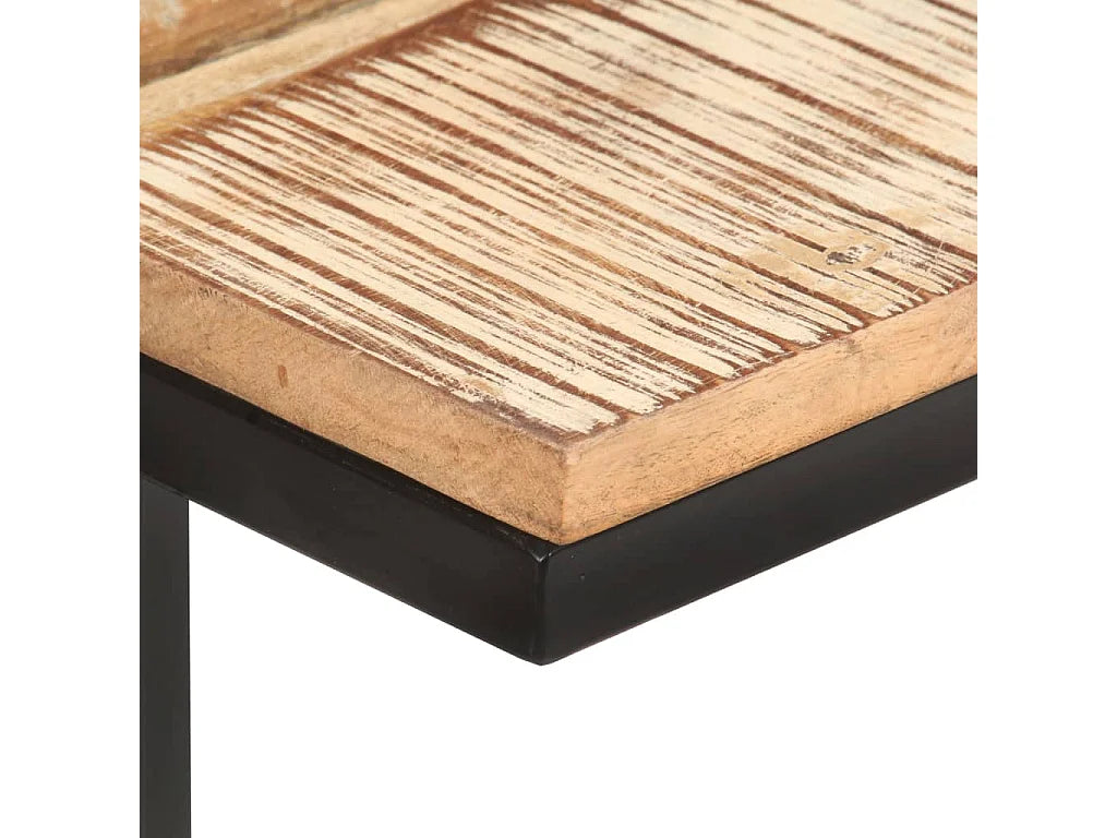 Bout de canapé bois de récupération marron – FERRO
