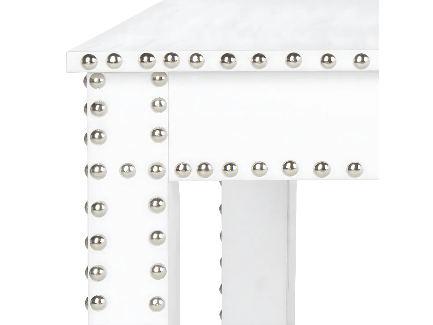 Bout de canapé blanc effet croco façon cuir – MAÏLO