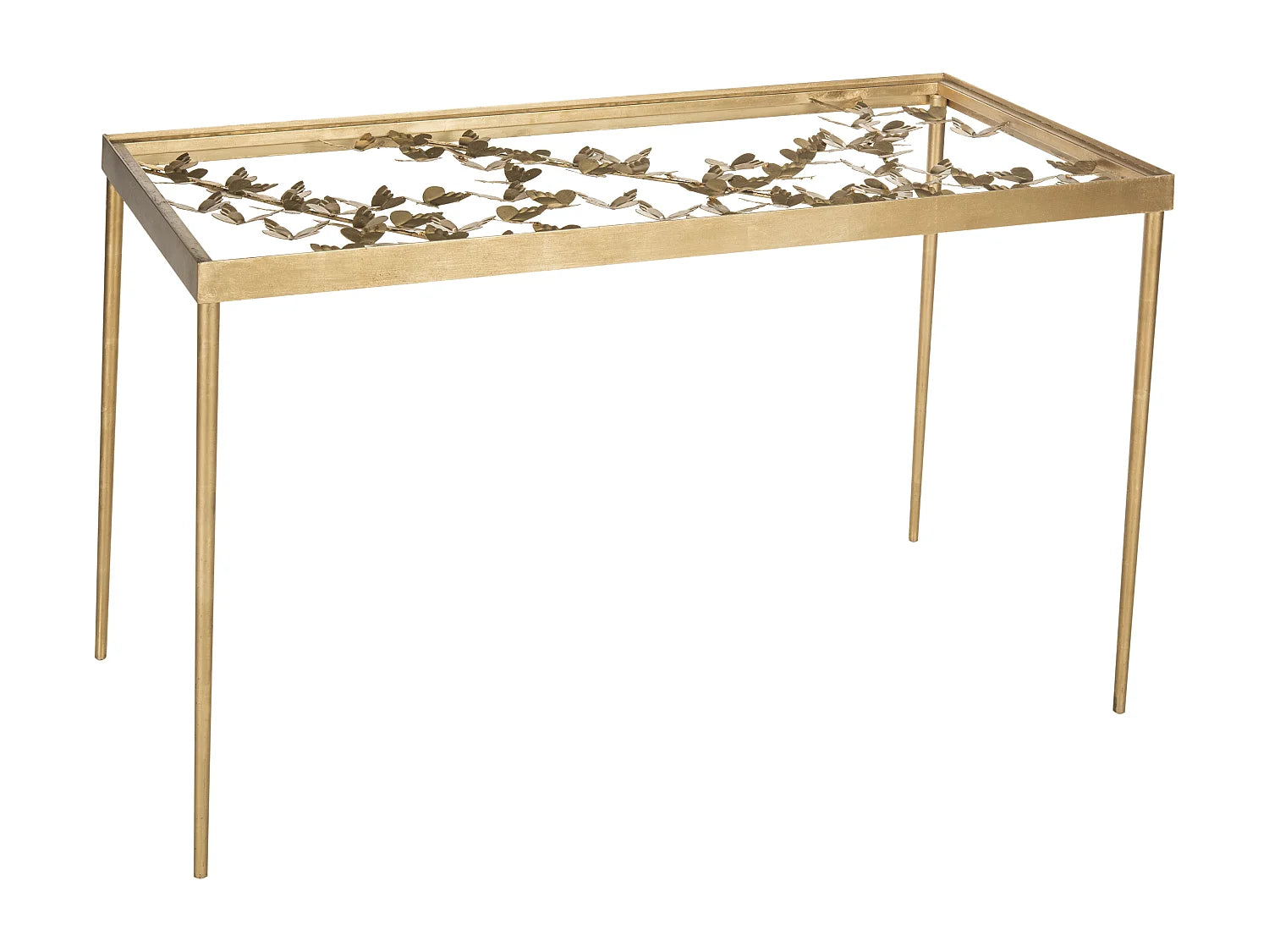 Bout de canapé doré et transparent design – RUTHA