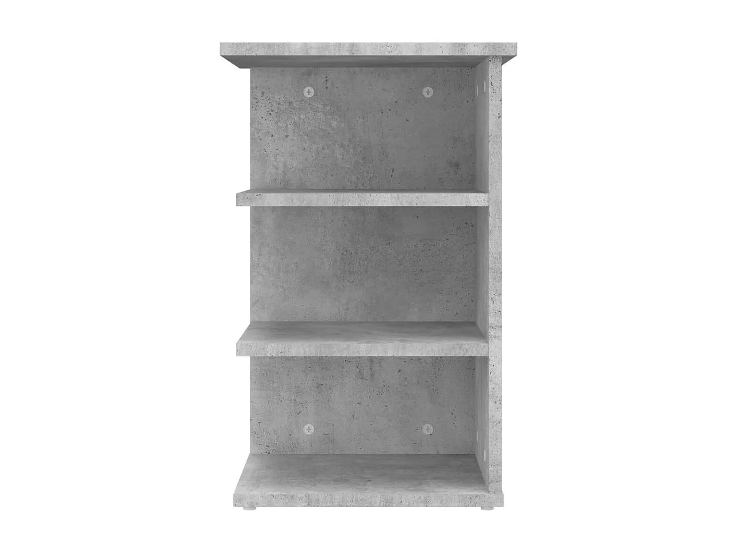 Bout de canapé gris béton 3 étagères – CENDRE