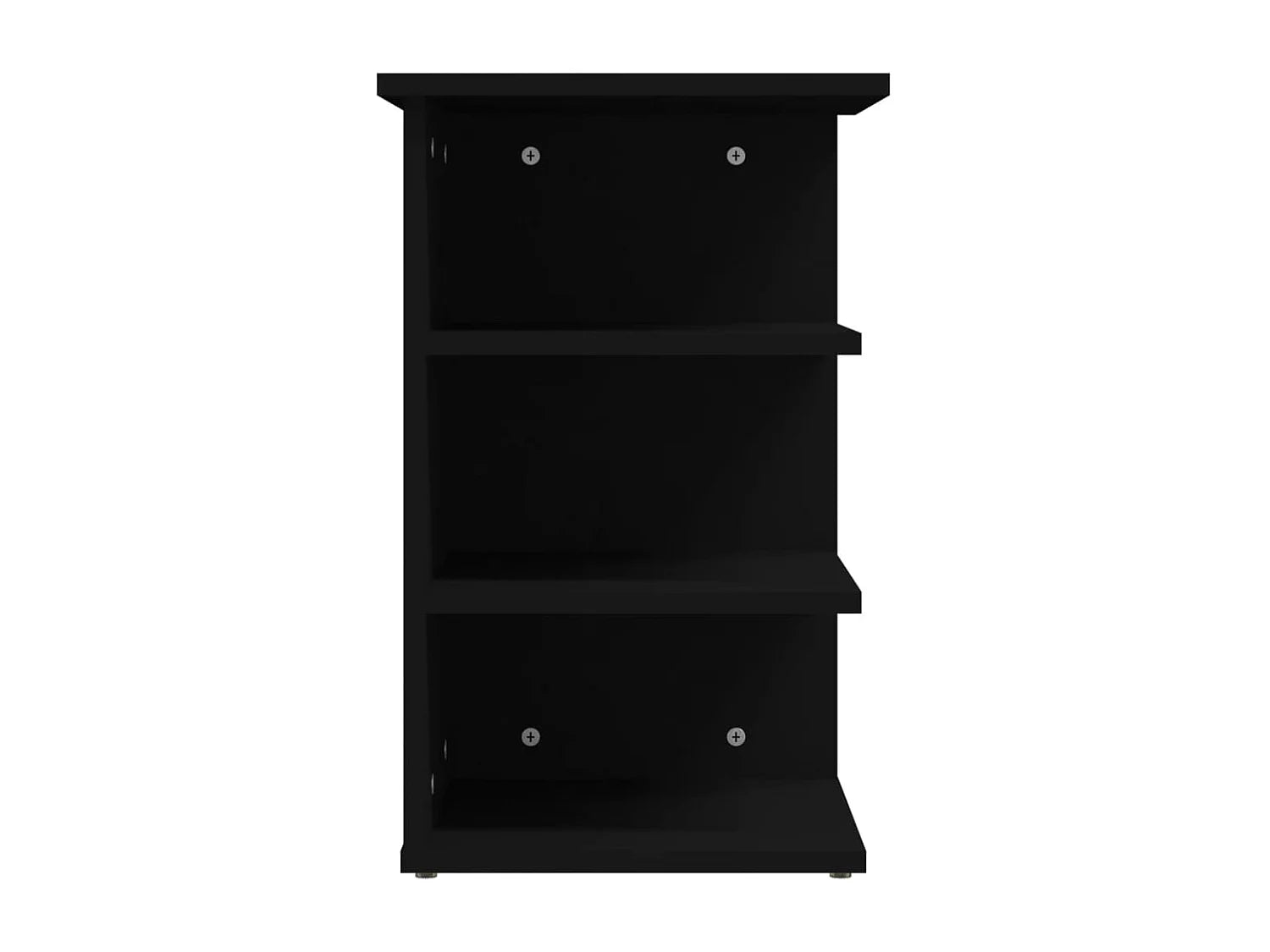Bout de canapé colonne en bois noir – NOCTA