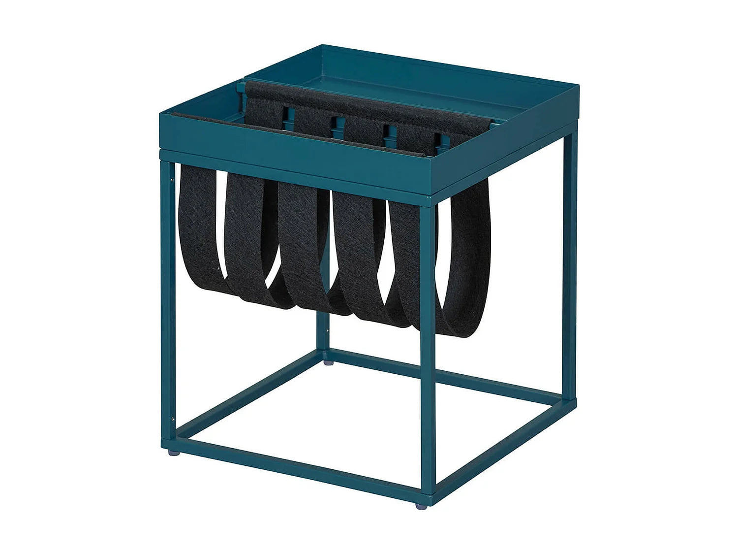 Bout de canapé en métal bleu turquoise – AQUATO