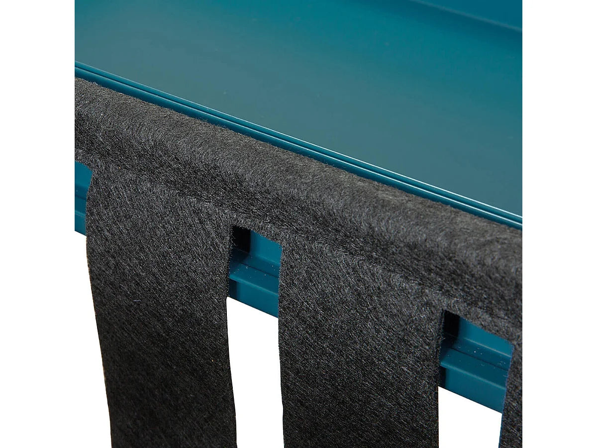 Bout de canapé en métal bleu turquoise – AQUATO