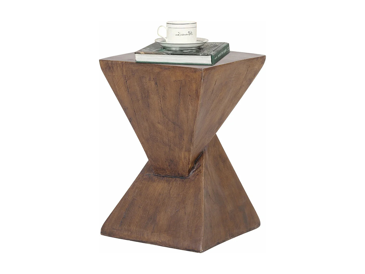 Bout de canapé console aspect bois vintage – VESPER
