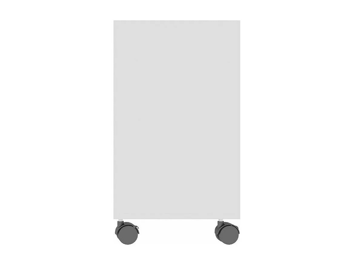 Bout de canapé sur roulettes bois blanc – SALEM