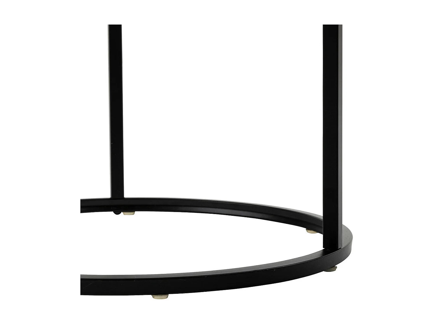 Bout de canapé gigogne lot de 3 métal noir – TRIADE