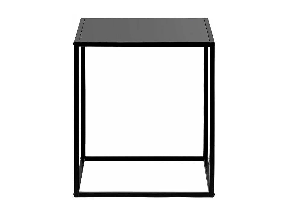 Bout de canapé carré en métal noir – FILORA