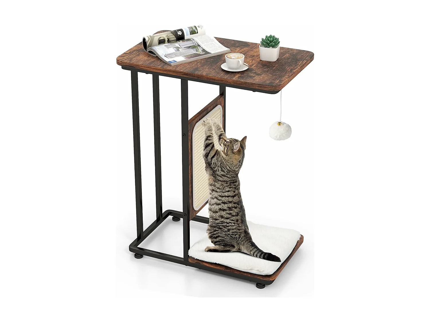 Bout de canapé arbre à chat marron – FELINO