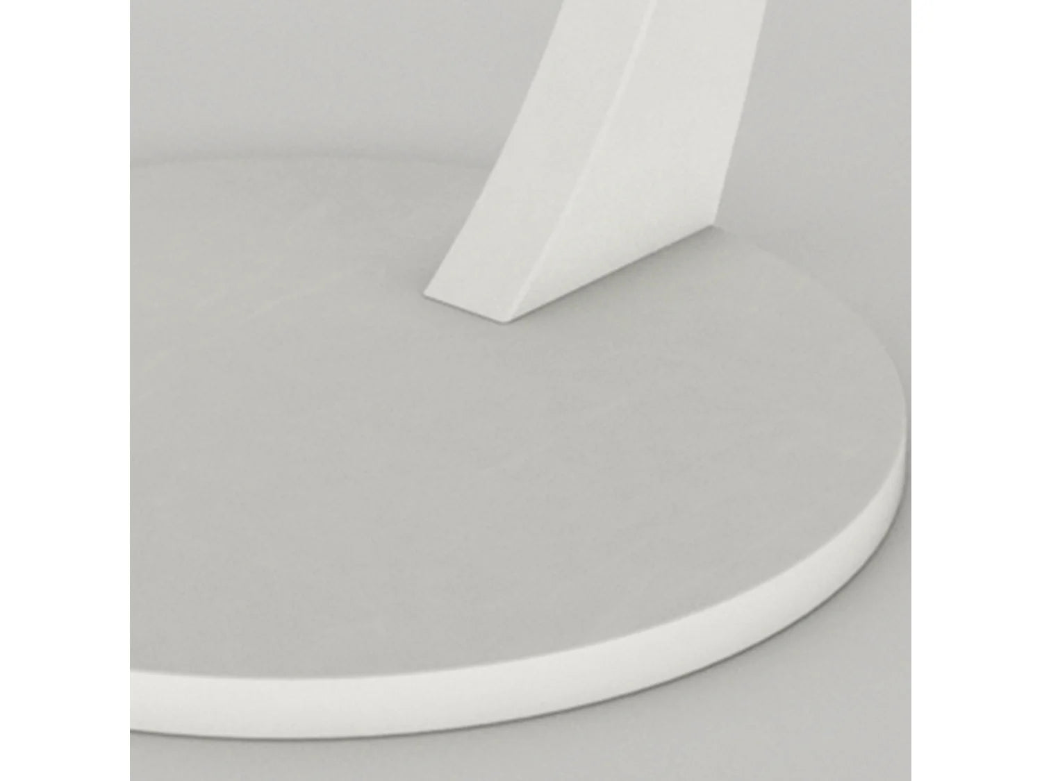 Bout de canapé rond blanc polyvalent – HOLEBY
