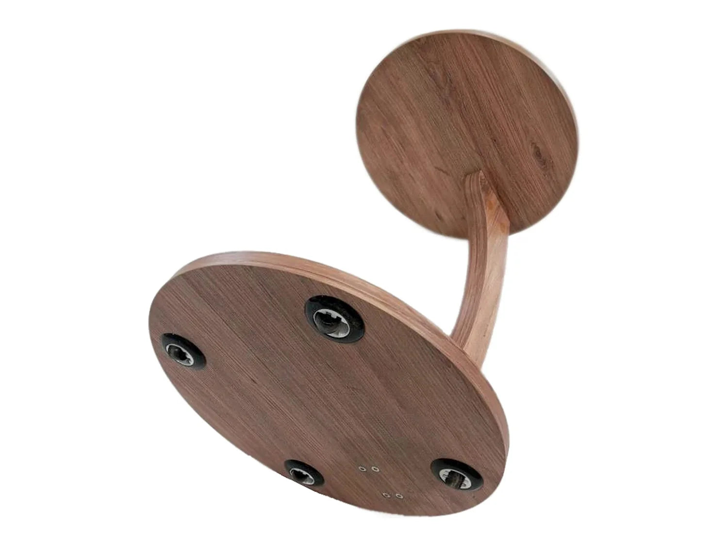 Bout de canapé rond effet bois compact – HOLBY