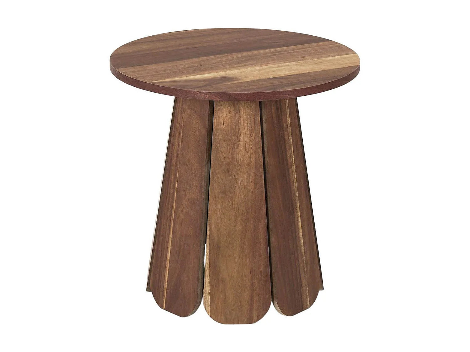 Bout de canapé carré en MDF aspect noyer – LYLÏAN