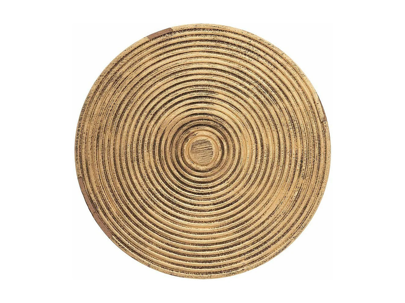 Bout de canapé bois et métal doré déco ethnique – SAVANE