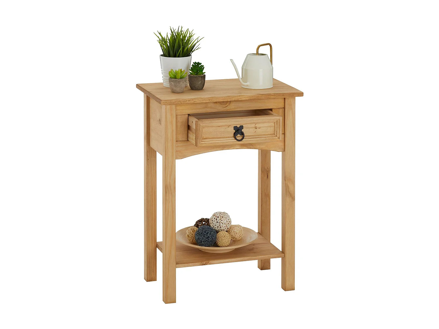 Bout de canapé console en pin massif naturel – TEQUILA