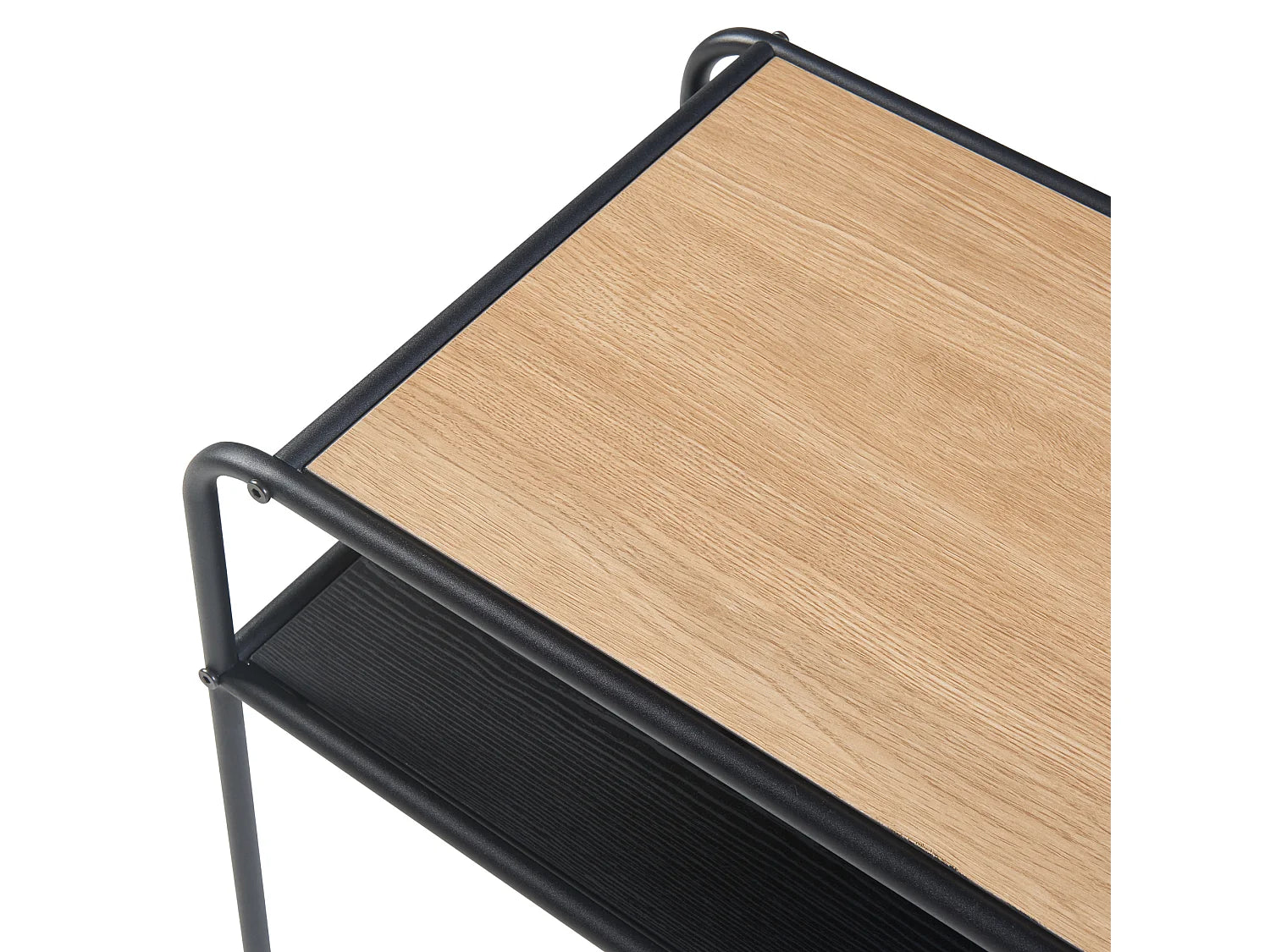 Bout de canapé rectangulaire bois et métal – KRODA