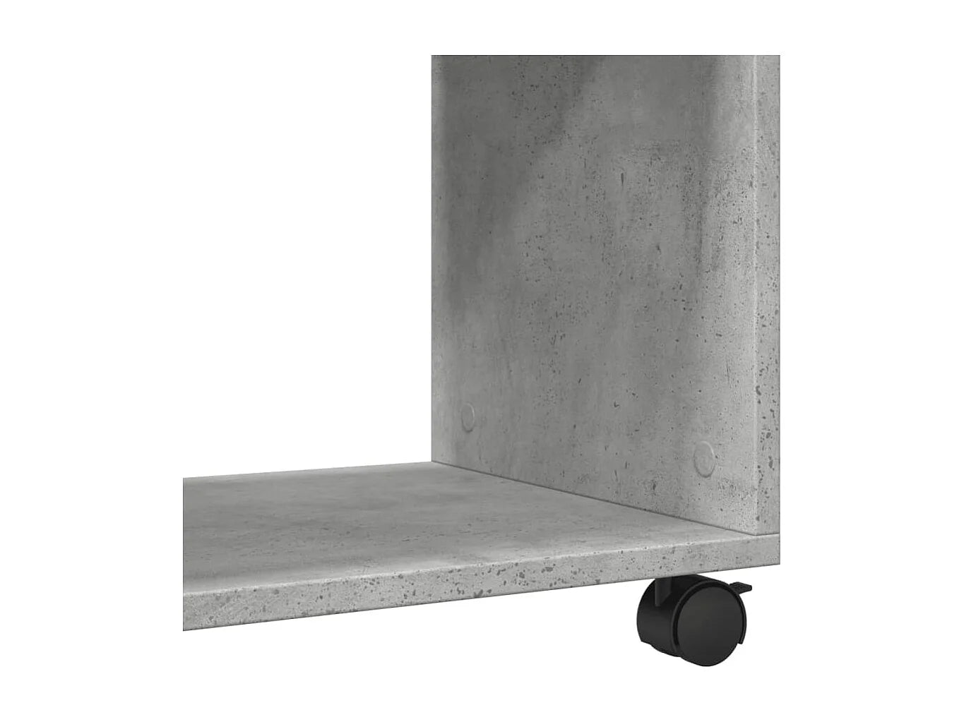 Bout de canapé à roulettes gris béton – ROULIO