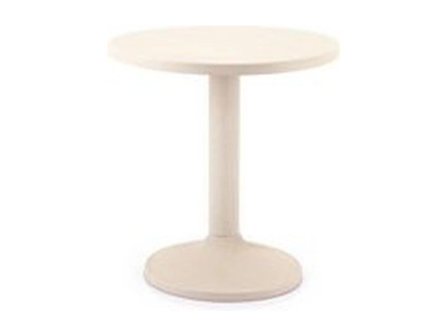 Bout de canapé rond en métal blanc minimaliste – DASHO