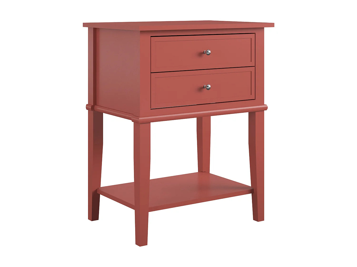 Bout de canapé haut terracotta avec tiroirs – FRANKO