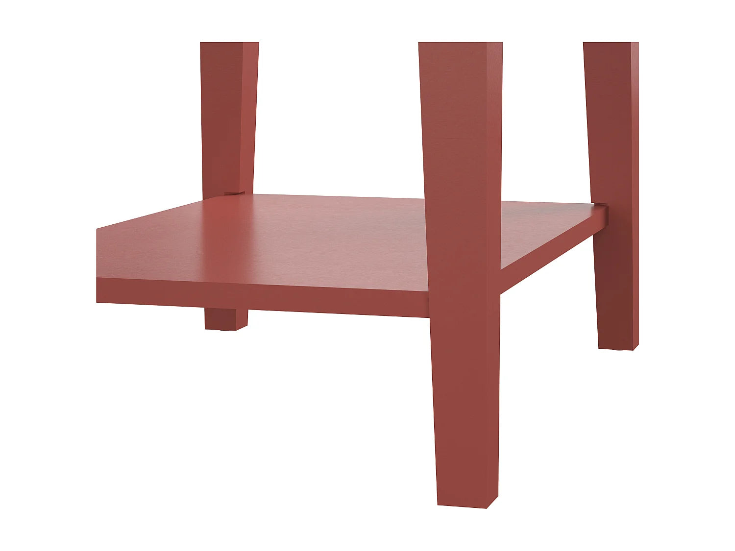 Bout de canapé haut terracotta avec tiroirs – FRANKO