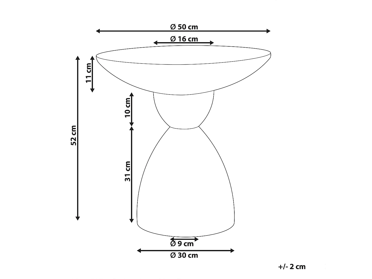 Bout de canapé blanc effet terrazzo intérieur extérieur – CAFFINA