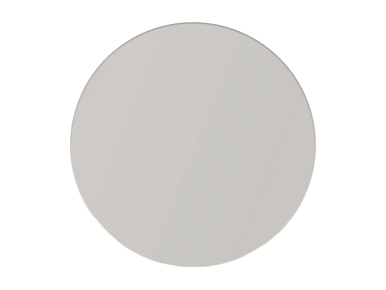Bout de canapé rond en métal crème mat – WILVA