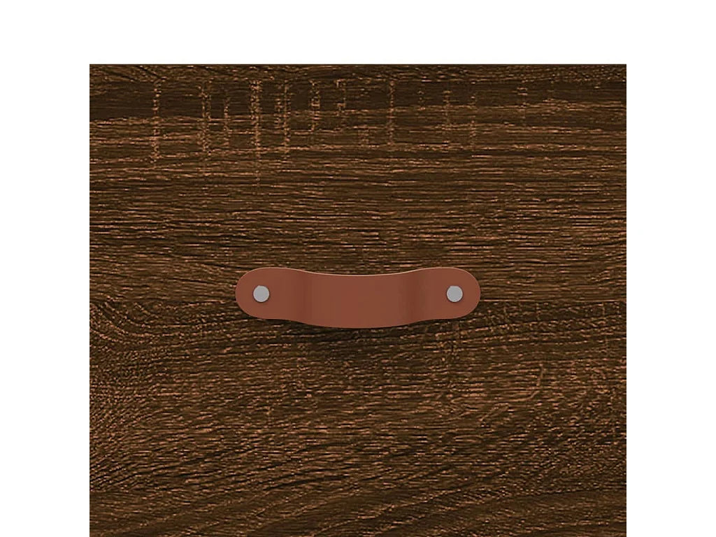 Bout de canapé chêne marron avec tiroir – GIGOGNO