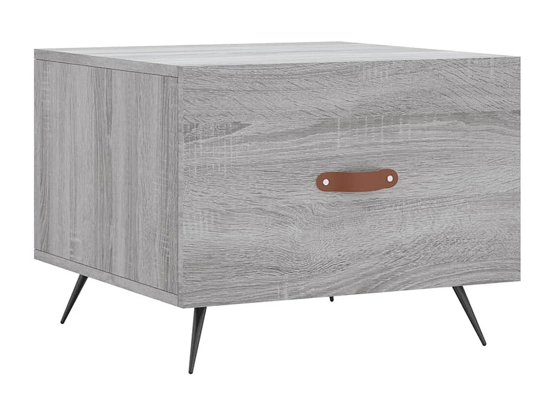 Bout de canapé bois gris sonoma avec tiroir – GRENO