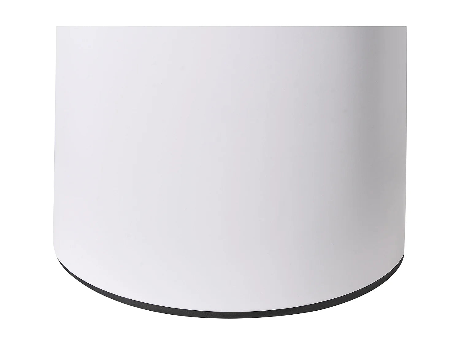 Bout de canapé rond métal blanc et doré – GLAMIS