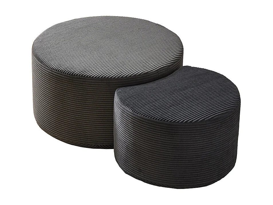 Bout de canapé pouf en mousse blanc moderne – MOELLE