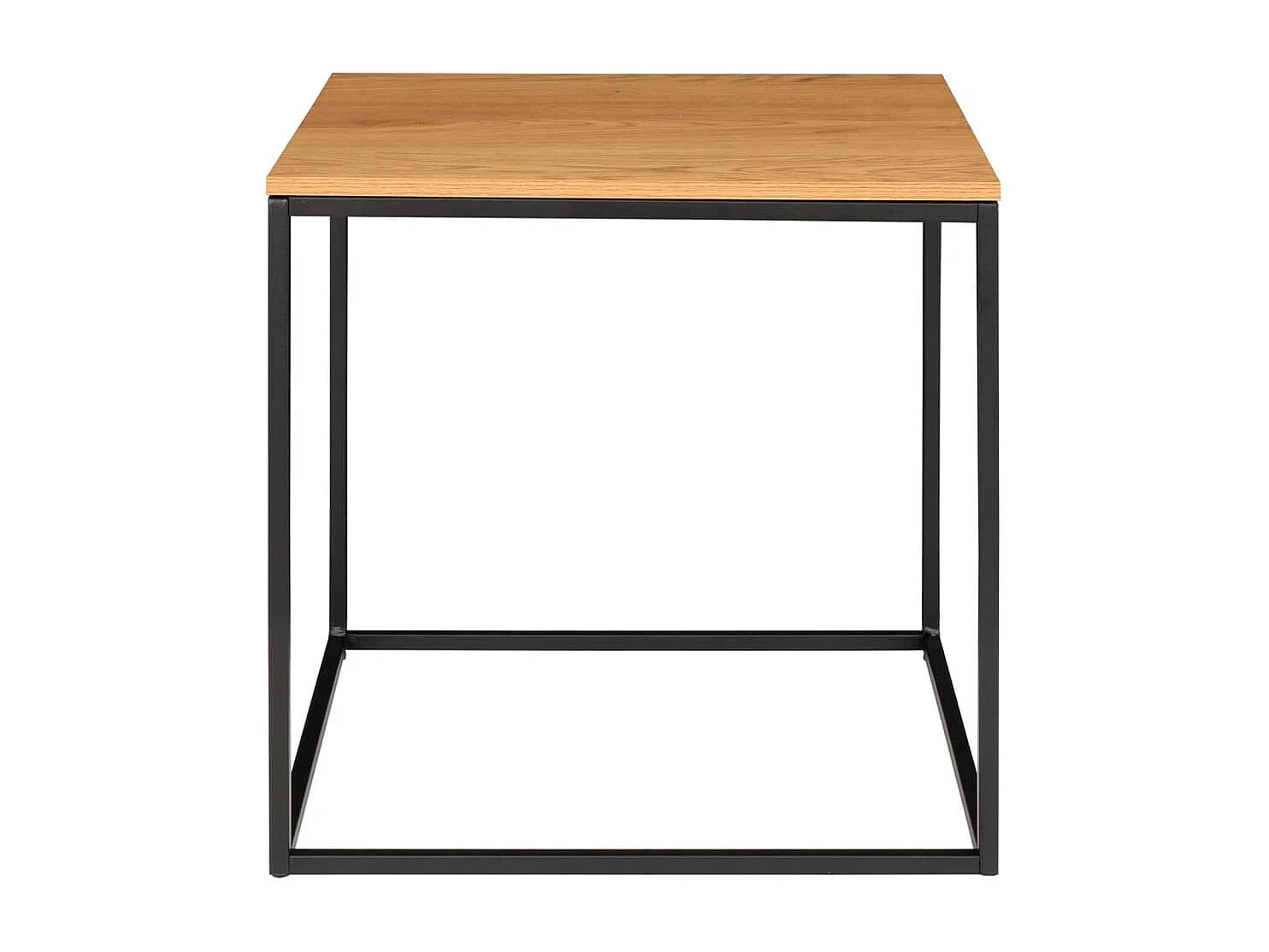 Bout de canapé chêne et noir style scandinave – AVERY