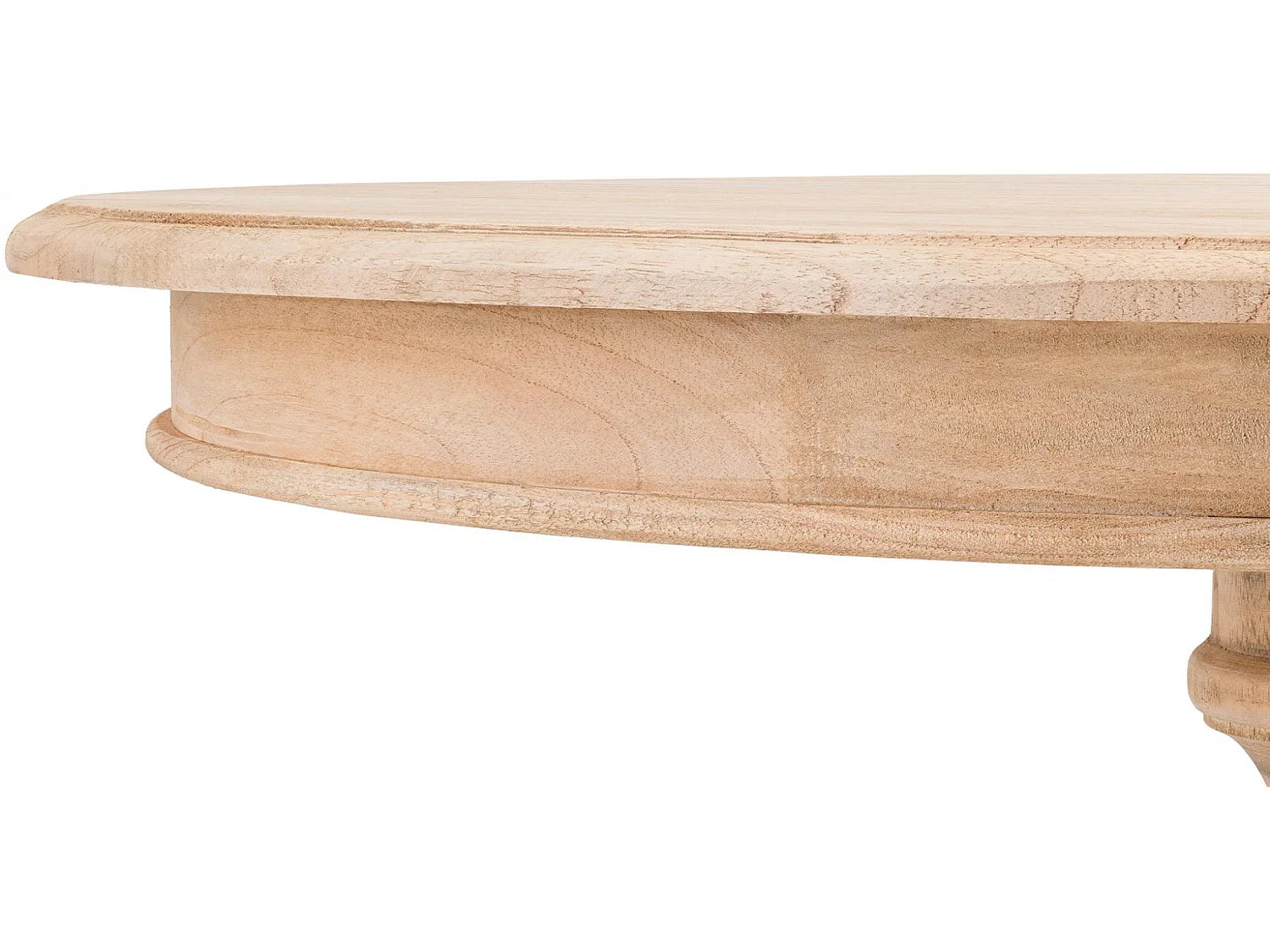 Bout de canapé rond haut en bois de mindi – SYLVA