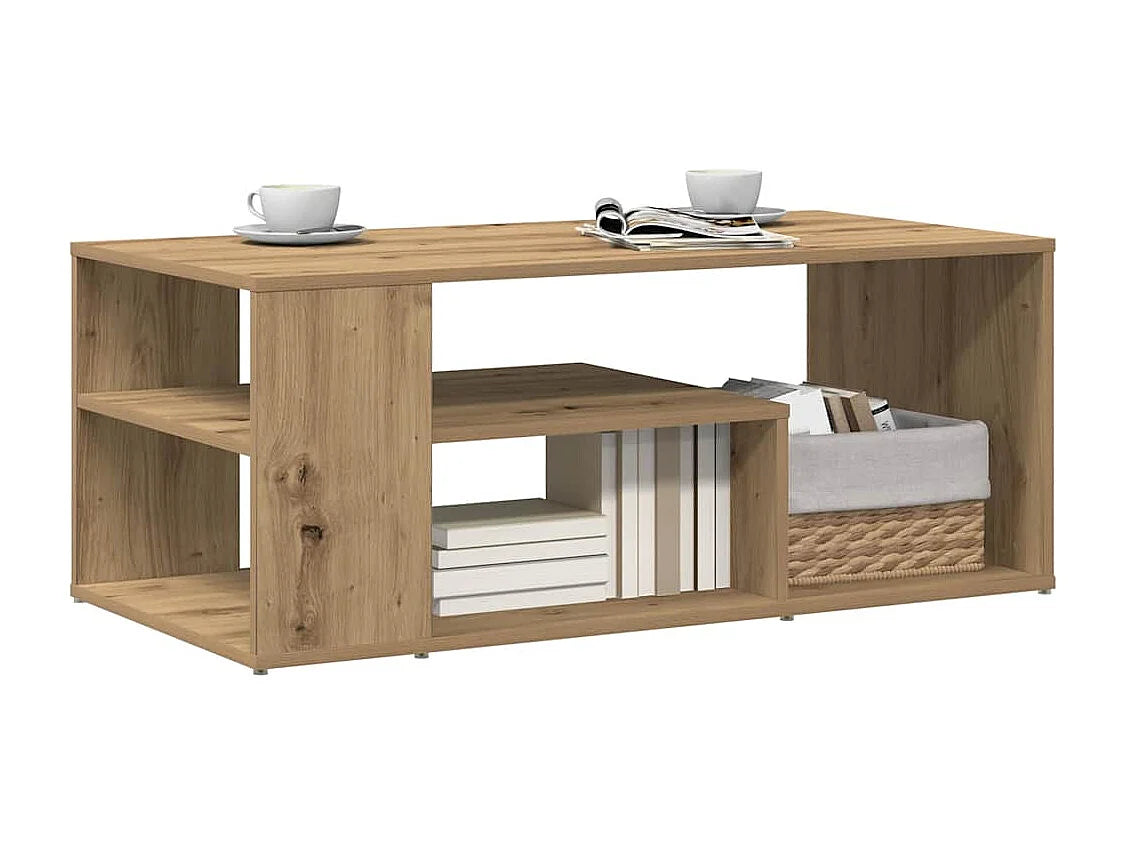 Bout de canapé rectangulaire chêne artisanal – BRENVAL