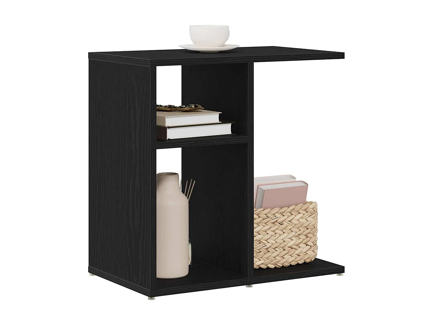 Bout de canapé en bois chêne noir – NORDIK