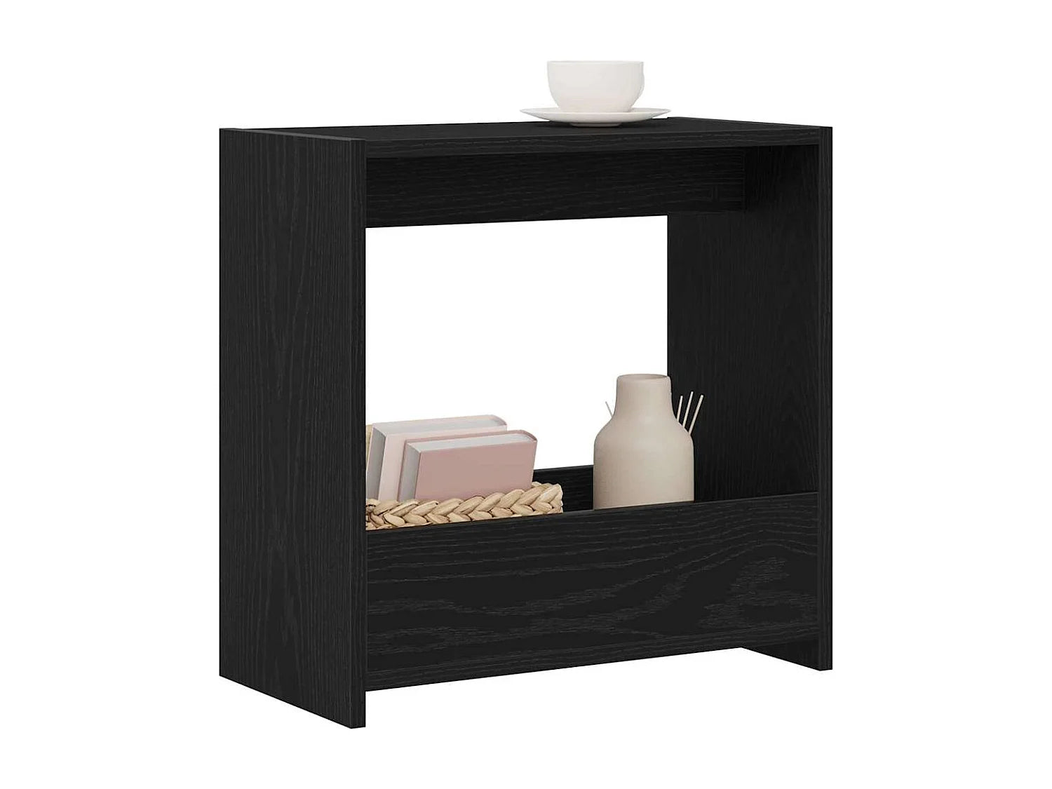 Bout de canapé chêne noir minimaliste – KALDO
