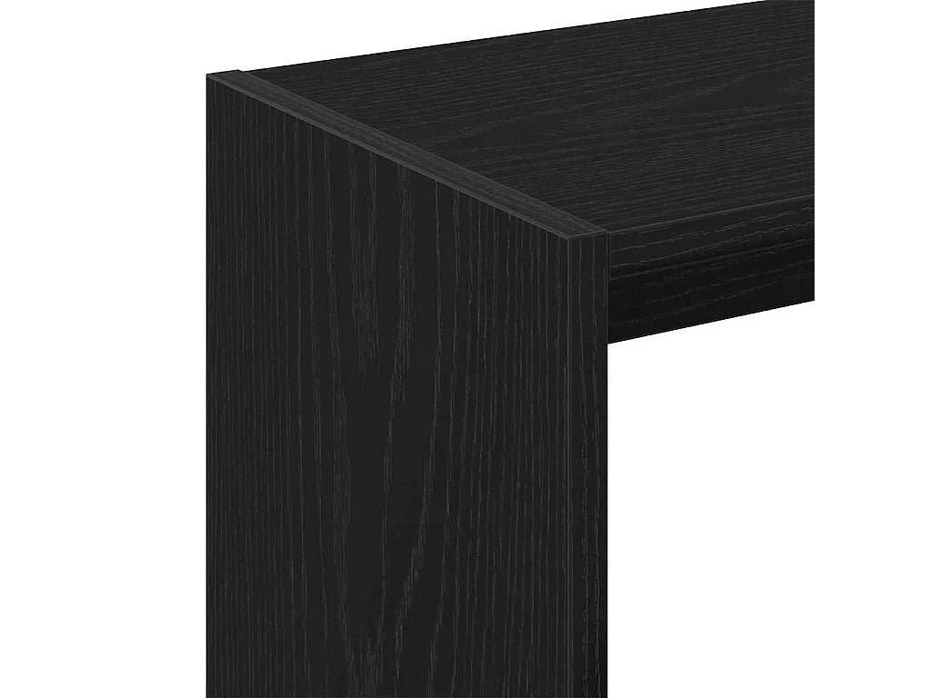 Bout de canapé chêne noir minimaliste – KALDO