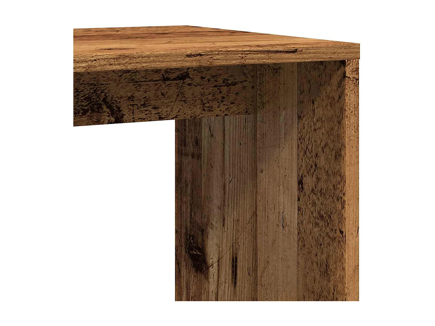 Bout de canapé en bois vieux bois marron – TRONKA