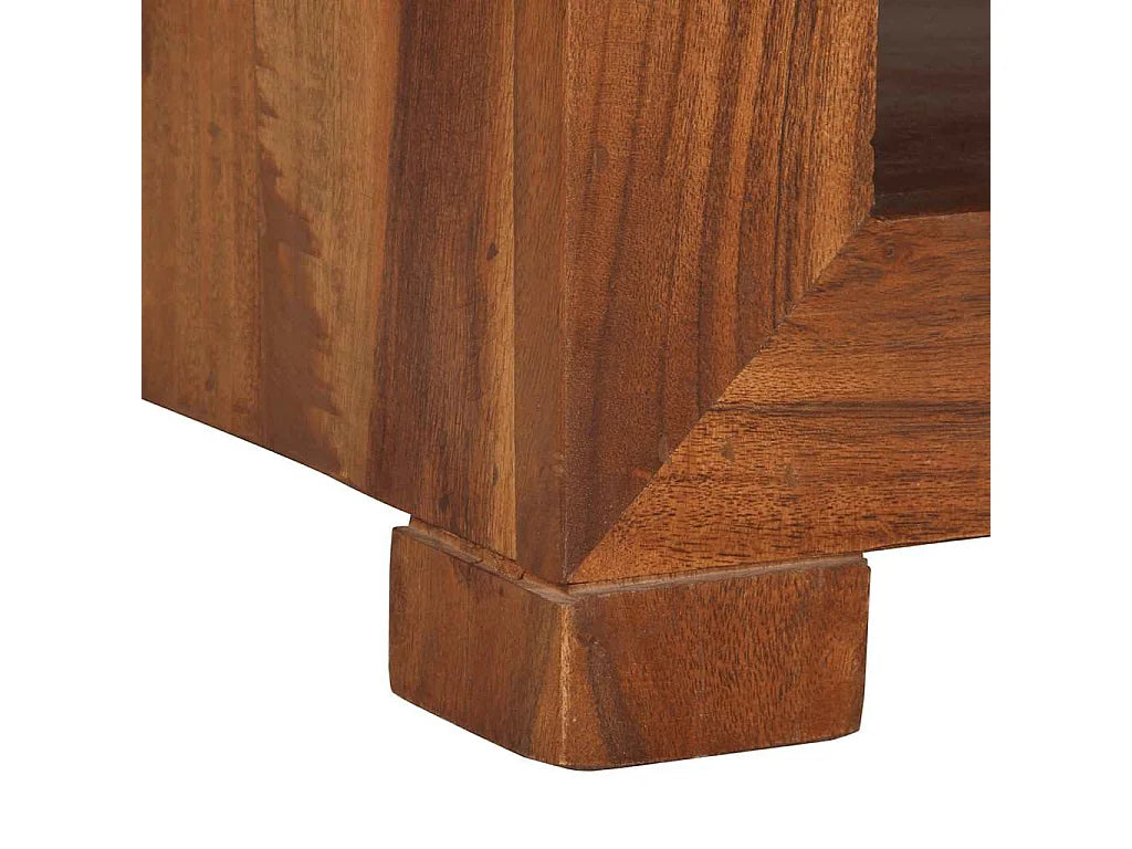Bout de canapé en bois d'acacia massif marron – ACANTO
