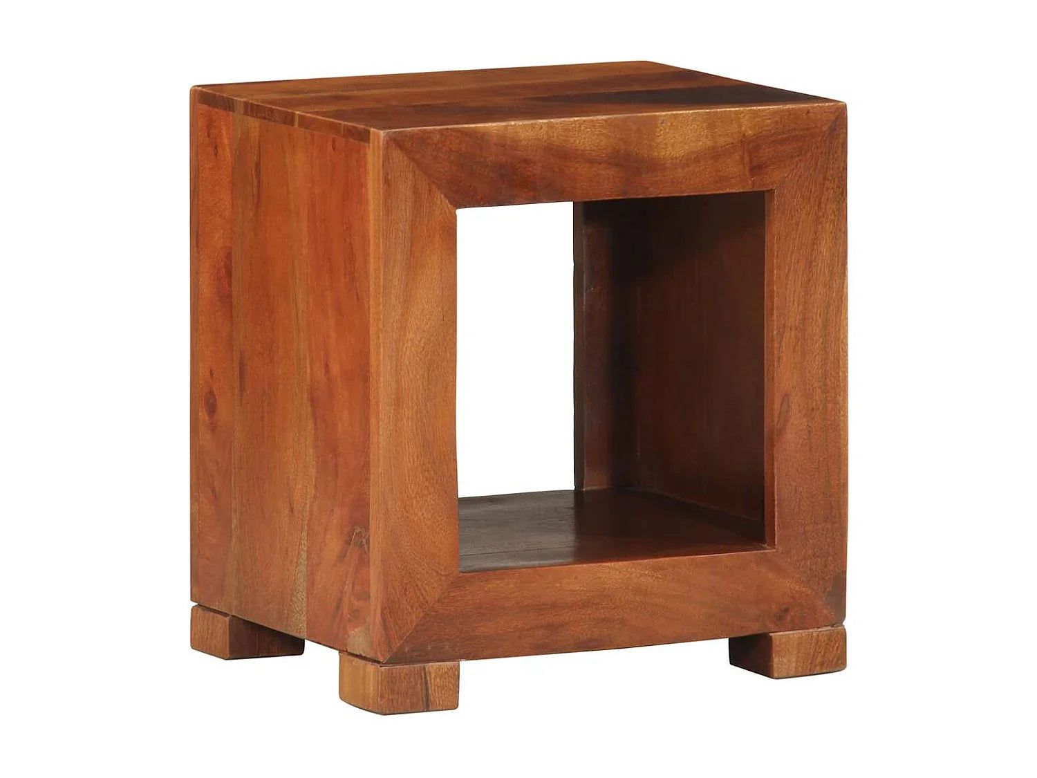 Bout de canapé en bois d'acacia massif marron – ACANTO