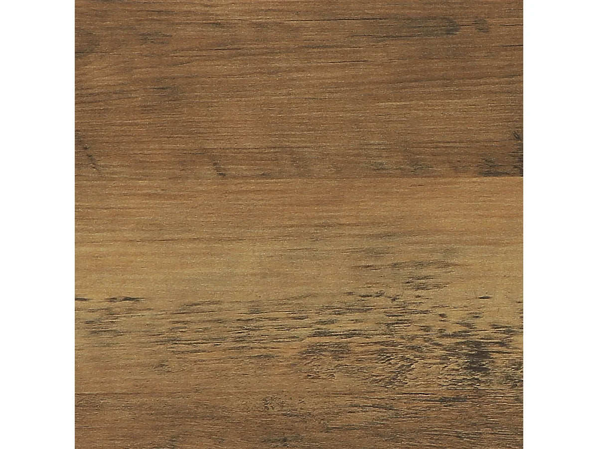 Bout de canapé étroit 2 plateaux bois marron – CAMPA
