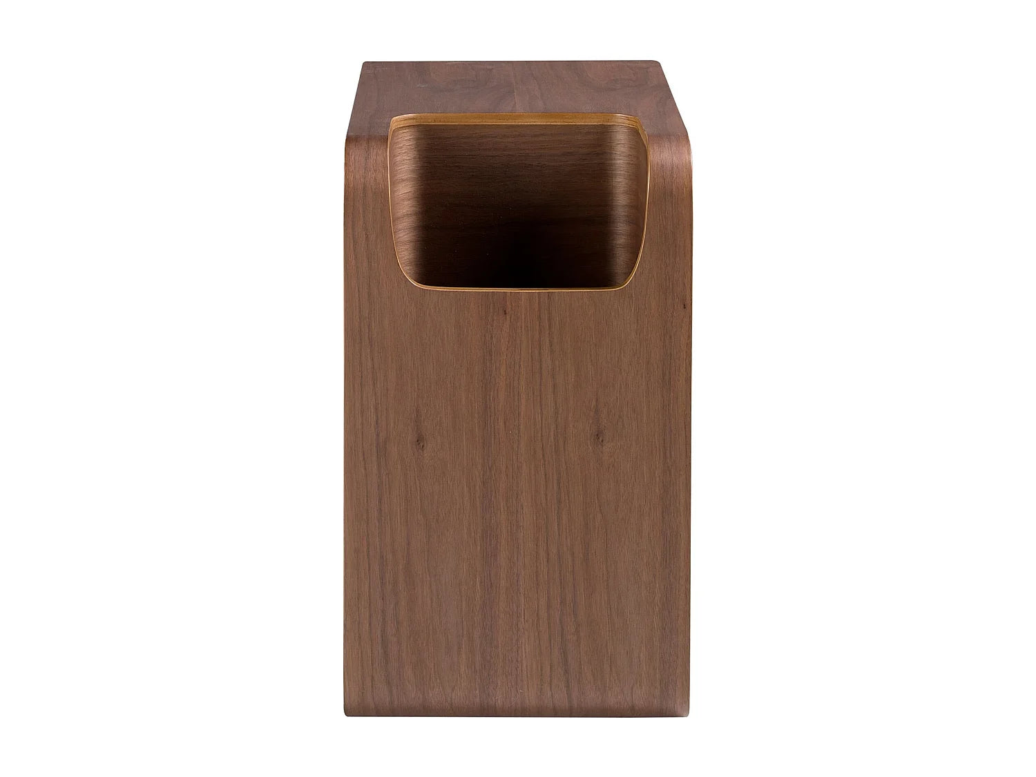 Bout de canapé rectangulaire en noyer naturel – VIENNA