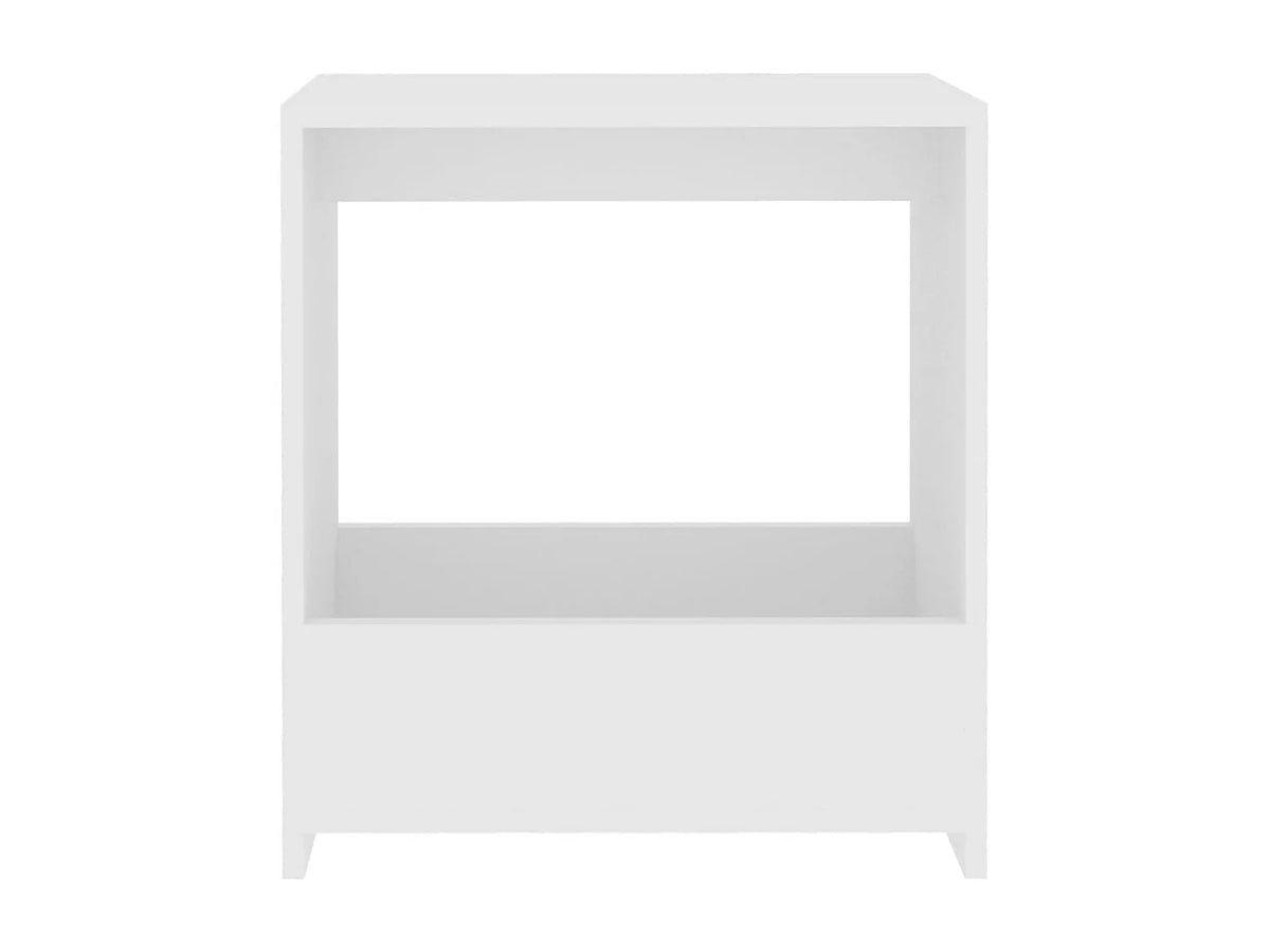 Bout de canapé blanc compact en bois – NIVEO
