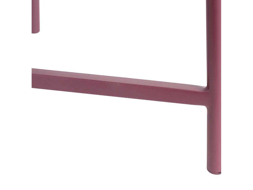 Bout de canapé rond en métal violet – MESETA