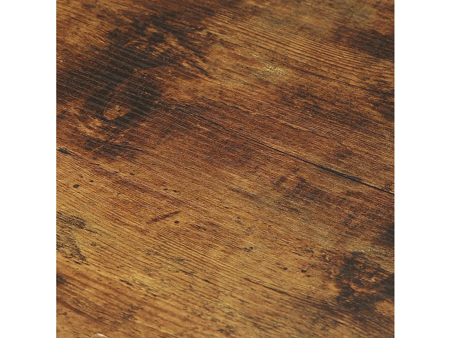 Bout de canapé industriel 3 niveaux métal marron – FORGIA