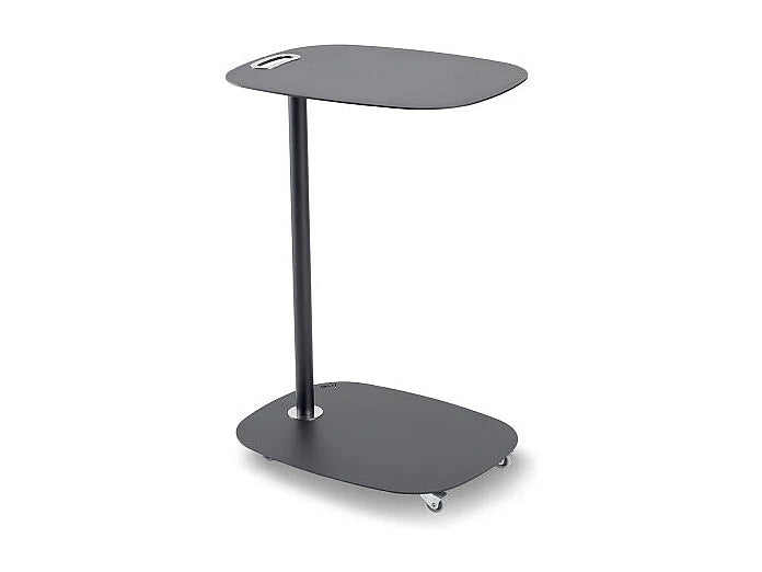 Bout de canapé à roulettes noir scandinave – NORVI