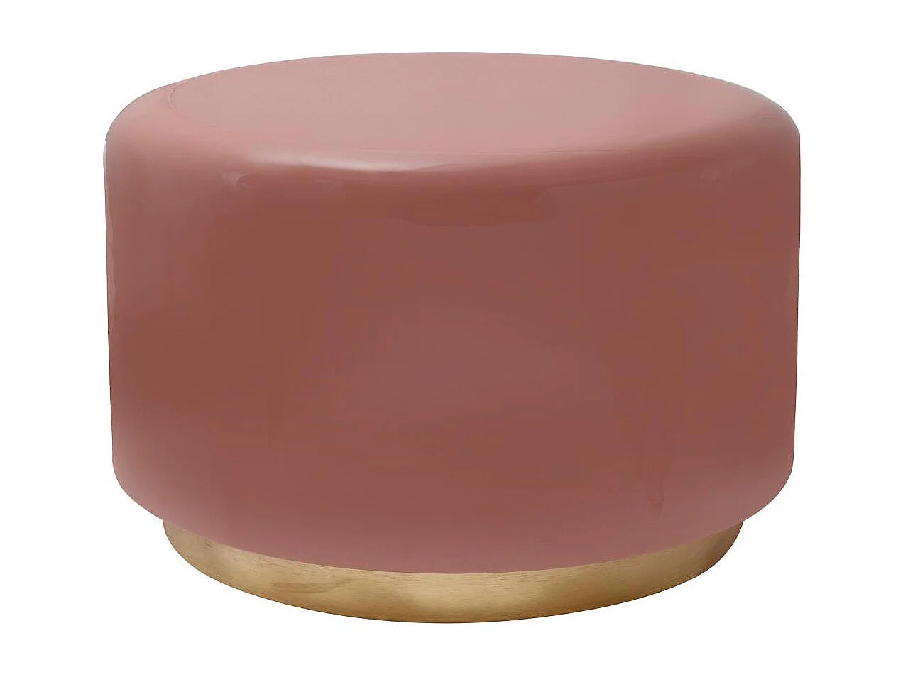 Bout de canapé en fer rétro-vintage rose – ELDERA