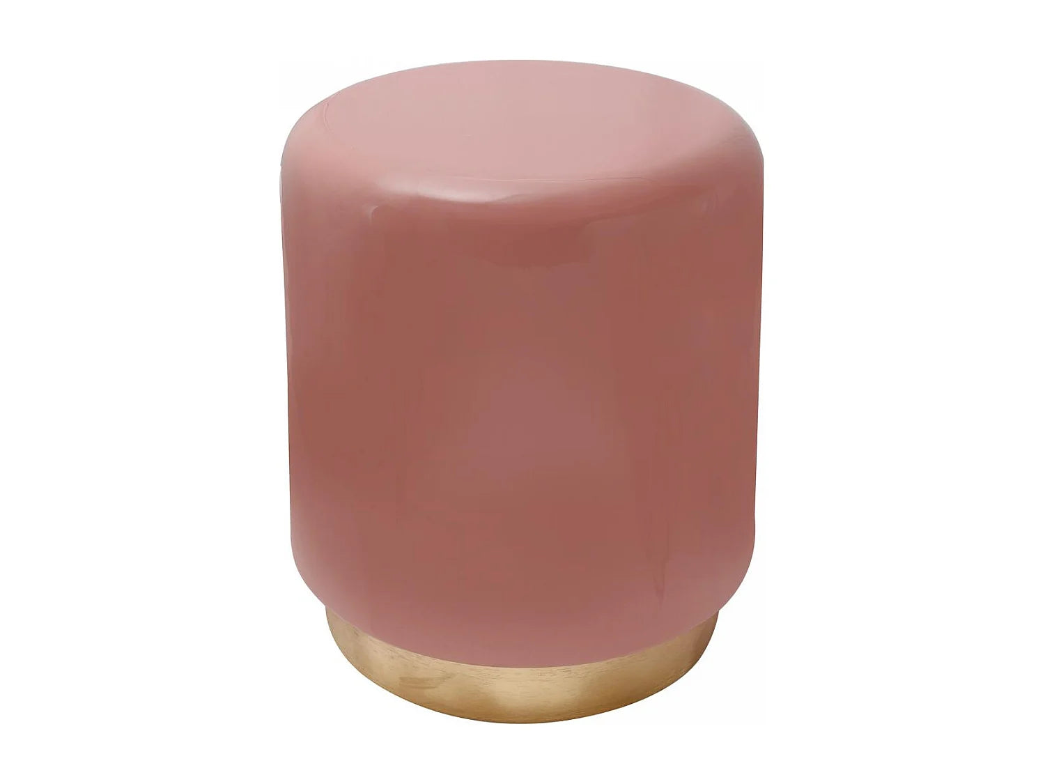 Bout de canapé en fer rétro-vintage rose – ROSALIE